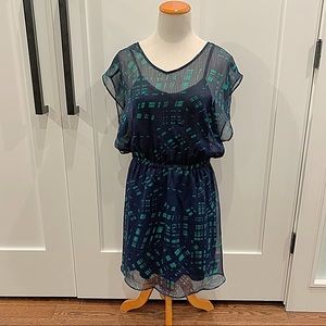 {Express} Flutter Sleeve Dress, M